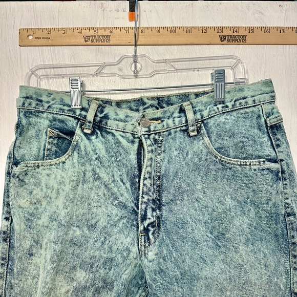 Vintage 80s 90s Code Bleu Acid Wash Jeans Women’s High Rise Straight 14 - Picture 5 of 16